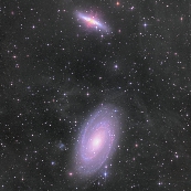M81,M82と周辺の分子雲
